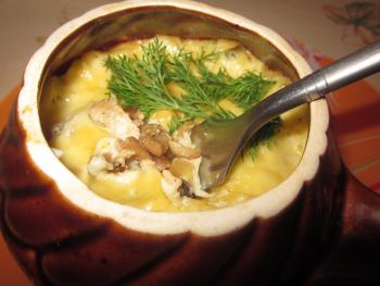 Рецепт жульена с грибами с курицей