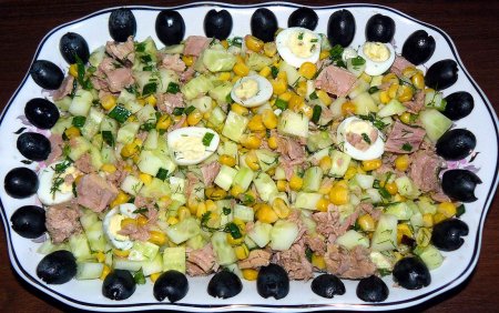 Рецепт салат с тунцом